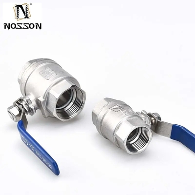 2方向 1/2 &quot;DN15 15mm 手動圧力 PN63 高圧アプリケーションのためのステンレス鋼ボールバルブ