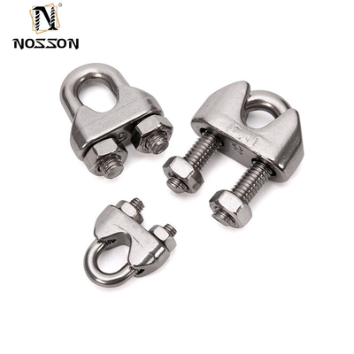 ZINC Finish Metric Measurement System 304 一般産業用用用3mmステンレススチールワイヤロープクランプ