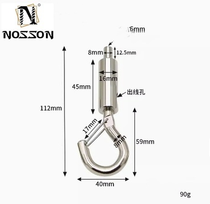 OEM オーダーメイド 4.6mm-12mm ワイヤーロープロックヘッド ペンダント ライト パネル ライト ペンダント フック 安全ブックルとスプリングフック