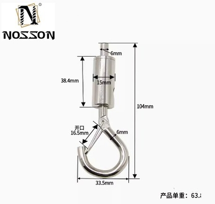 OEM オーダーメイド 4.6mm-12mm ワイヤーロープロックヘッド ペンダント ライト パネル ライト ペンダント フック 安全ブックルとスプリングフック