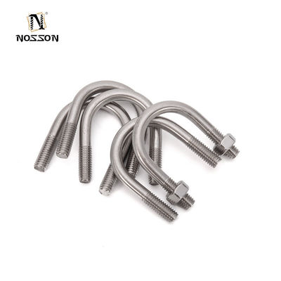 不同鋼ZINC仕上げ M2-M12 メトリックアプリケーションと高張力強度のための炭素鋼Uボルト固定器