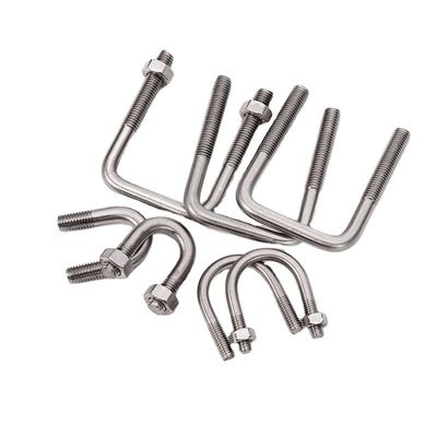 M3 M4 M5 M6 M8 M10 M12 M16 M20用のガルバネイドラウンドベンドUボルト