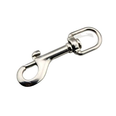 エレクトロリシス処理 仕上げ 65mm-115mmステンレス鋼 ダブルエンド ボルト スナップフック キャラビナー 犬のリード スキューバアクセサリー