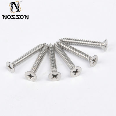 メトリック DIN 304 ステンレス鋼 フラットヘッド スクロール カウンターサングヘッド マシン スクロール フィリップス 尖った尾 自己タッピング スクロール