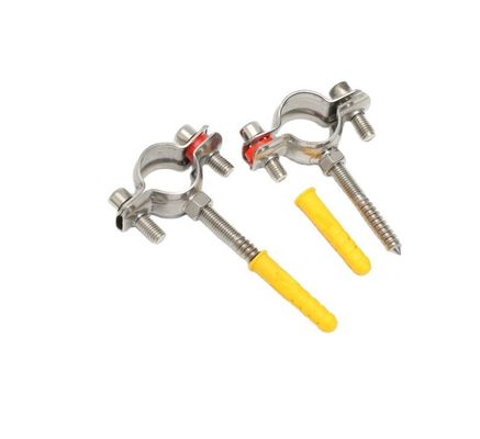 16~300mm パーソナライズド サポート 衛生用ステンレス鋼 304 丸型パイプ クランプ パイプホルダー DIN 規格