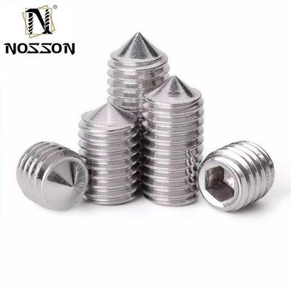 ブラスパンヘッド M1.6 M2 M2.5 M3 M4 M5 M6 M8 M10 M12 304 ステンレス鋼 メトリックスレッド スロットコーンポイントセット スクリュー ボルトファスナー