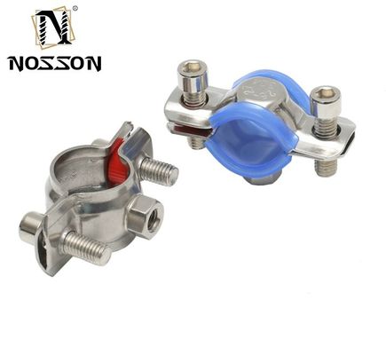 ODM オーダーメイドサポート ステンレススチール304 電子振動鋼 食品飲料パイプのためのクッション式クランプ