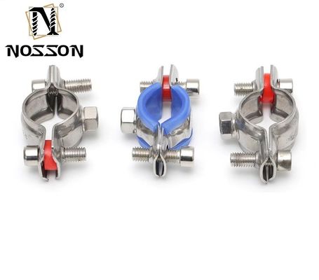 ODM オーダーメイドサポート ステンレススチール304 電子振動鋼 食品飲料パイプのためのクッション式クランプ