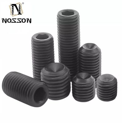 M1-M12 DIN916 1/4-20 3/8-16 ステンレス 鋼 銅 亜鉛 細歯 ヘックスソケット スロット 平点 グルブ セット スクロール