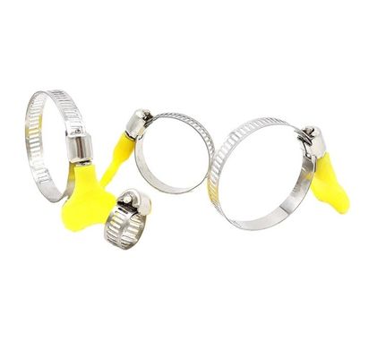 ドイツ型ステンレス鋼 快速解体 望遠鏡管 C型パイプホースクリップ 指の螺旋/ハンドル付きクリップ