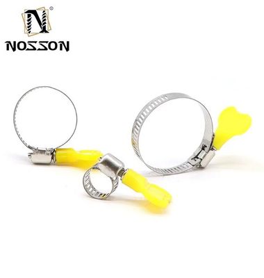 ドイツ型ステンレス鋼 快速解体 望遠鏡管 C型パイプホースクリップ 指の螺旋/ハンドル付きクリップ