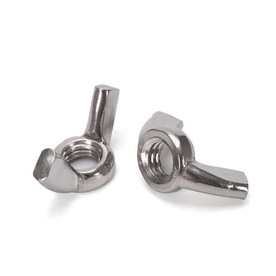 重工業および自動車用用用のための金属合金鋼のメトリック測定システムDIN315 手で締め付けられたバタフライナッツ