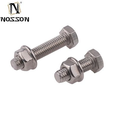 カスタムサイズ M16 M18 M20 ステンレススチール SUS 304 316 316L 六角ボルト DIN933 DIN931 メトリック GB 機械規格