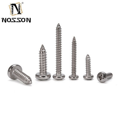 M2.5 DIN7981 H ステンレス鋼材のC型ピリップス駆動型コーンポイントのクロスリセスパンヘッドタッピングスクリュー