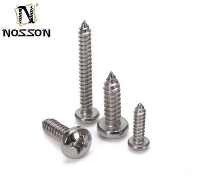 M2.5 DIN7981 H ステンレス鋼材のC型ピリップス駆動型コーンポイントのクロスリセスパンヘッドタッピングスクリュー