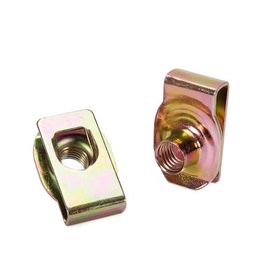 鋼筋Uナッツスプリング M4 M5 M6 M8 M10 18-8 ステンレス スピードUクリップナッツ保持器 青色フォスфат仕上げ