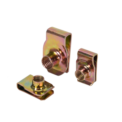 鋼筋Uナッツスプリング M4 M5 M6 M8 M10 18-8 ステンレス スピードUクリップナッツ保持器 青色フォスфат仕上げ