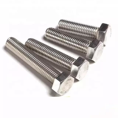 メトリック測定システム M6-M36 M10 製造用ブラックヘックスボルトナッツ洗浄機 DIN933 8.8 12.9 グレードブルー染色仕上げ