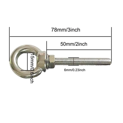 INCH 測定システム ステンレス 鉄目ボルト M6 肩 1/4&quot; X 2&quot; 重用目ボルト