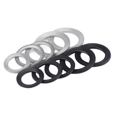 M3-M30 JIS 標準 炭酸鋼 黒化 振動 双歯クエッジ 凸起式 安全 蝶式ロック洗浄機 重工業用