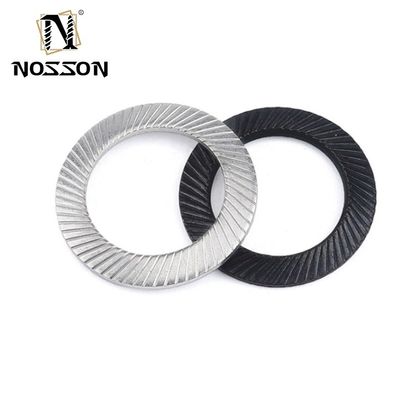 M3-M30 JIS 標準 炭酸鋼 黒化 振動 双歯クエッジ 凸起式 安全 蝶式ロック洗浄機 重工業用