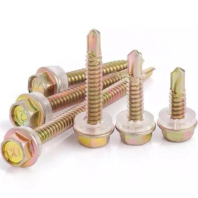 ST5.5 ガルバネスメタルヘクサゴンヘッドテック 木材ステンレスステールヘックスセルフドリリングスクリュー EPDM洗浄機