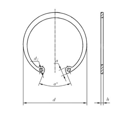 ステンレス鋼のクイーン固定リング,ISO標準材料 M3M4M5M6M8M10M12M14M16M240M18M20M22M24M27サイズ