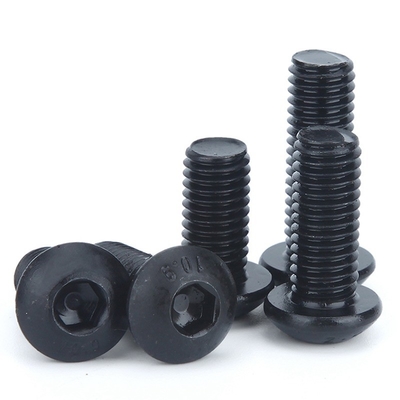 ISO標準パンヘッド 1/4-20*1/2インチ グレード12.9 黒色六角ソケットスクリュー フルスレッドと六角ドライブ