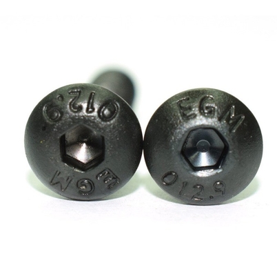 ISO標準パンヘッド 1/4-20*1/2インチ グレード12.9 黒色六角ソケットスクリュー フルスレッドと六角ドライブ