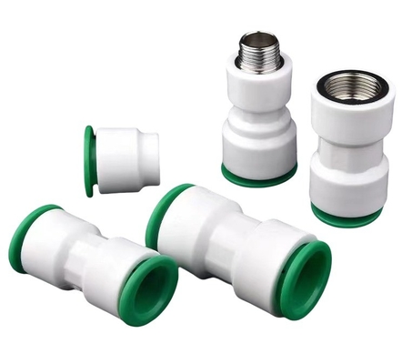 優れた性能 丸型頭 PPR 迅速パイプ 配合 水 組合 プラスチック 減量アダプター ODM パーソナライズ サポート