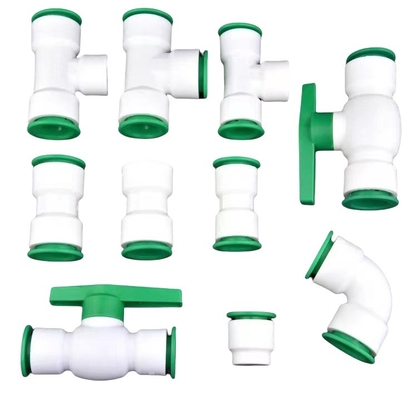 優れた性能 丸型頭 PPR 迅速パイプ 配合 水 組合 プラスチック 減量アダプター ODM パーソナライズ サポート