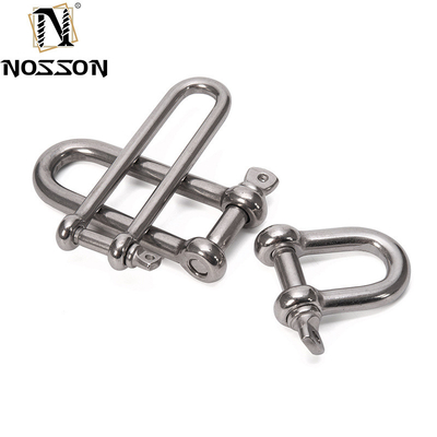 メトリック測定 D ステンレス鋼の鎖とピンのタイプ スクリューカラーピンの高い磨き表面 316 DEE SHACKLES