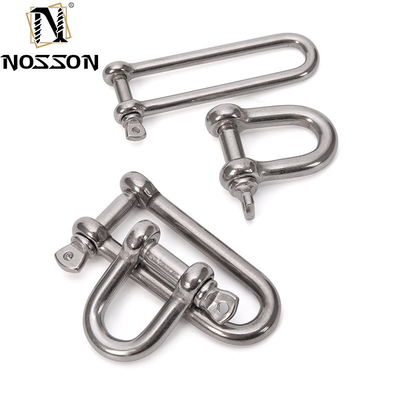 メトリック測定 D ステンレス鋼の鎖とピンのタイプ スクリューカラーピンの高い磨き表面 316 DEE SHACKLES