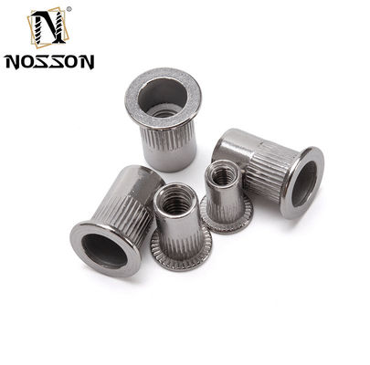 メトリック304不?? 鋼フラットヘッドカーボースチールガルバニズム M5 M6 M8 固定器からの水処理のためのリベットナッツ