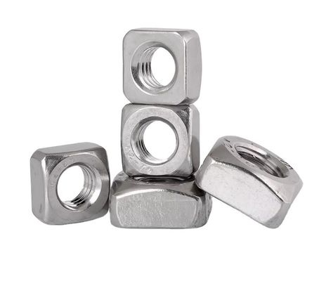 M3 M4 M5 M6 M8 M10 M12 304/316 食品飲料重工業用ステンレス鋼の正方形ナッツ