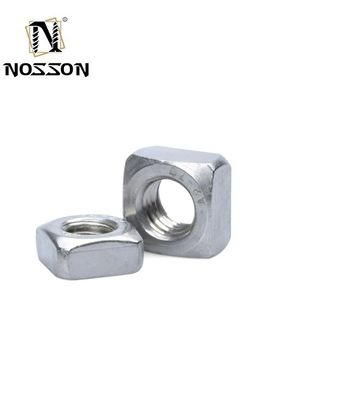 M3 M4 M5 M6 M8 M10 M12 304/316 食品飲料重工業用ステンレス鋼の正方形ナッツ