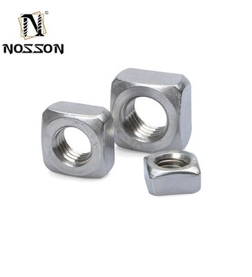 M3 M4 M5 M6 M8 M10 M12 304/316 食品飲料重工業用ステンレス鋼の正方形ナッツ