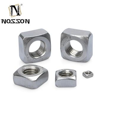 M3 M4 M5 M6 M8 M10 M12 304/316 食品飲料重工業用ステンレス鋼の正方形ナッツ