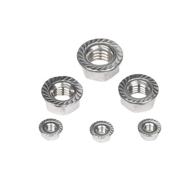 ニッケル付炭素鋼 細糸フレンズナッツ SS304 DIN6923 M8 M10 M12 自動車産業用ソリューションプロバイダー