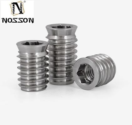 石油・ガス産業 基本的帝国測定 ステンレス鋼家具 耐腐蝕性ガルバニズドコーティング付き 木材挿入ナッツ