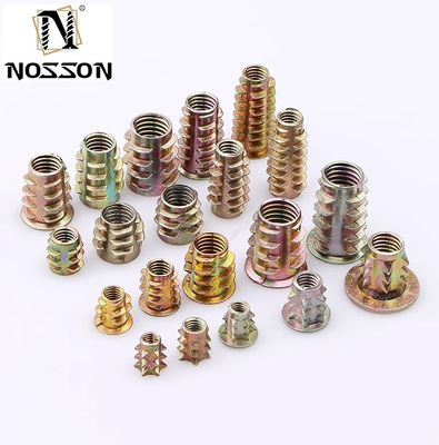 石油・ガス産業 基本的帝国測定 ステンレス鋼家具 耐腐蝕性ガルバニズドコーティング付き 木材挿入ナッツ