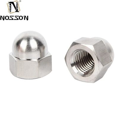 メトリック計測システム ガルバネイド炭素ステンレス鋼 ヘックスドーム帽子キャップナッツ M6 M8 M12 クロム付仕上げ
