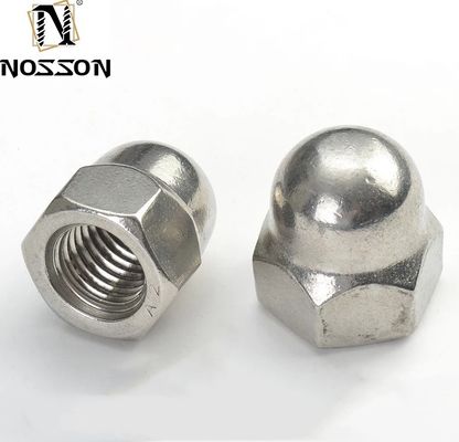 メトリック計測システム ガルバネイド炭素ステンレス鋼 ヘックスドーム帽子キャップナッツ M6 M8 M12 クロム付仕上げ