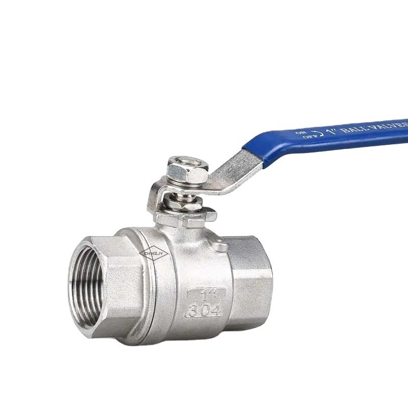 通常温度 SS316/304 2 PCSステンレス鋼ボールバルブ 水力メディア 1000psi BSP NPT ロープ