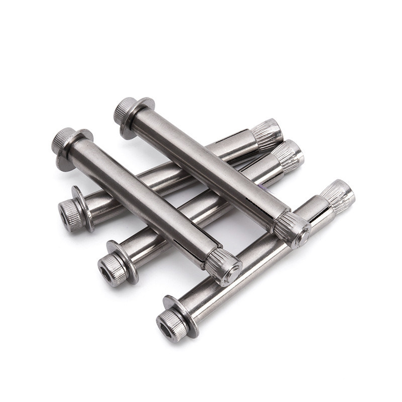 1/2 直径ステンレスステール プレート 拡張アンカー ボルト スクロール ボルト ヘックスヘッド コンクリート メトリックシステムで長持ち