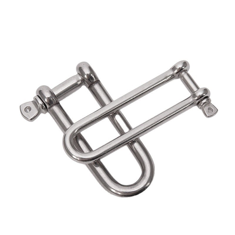 磨いたステンレス鋼 重用用スプレッダー リフティングリング D 鎖 馬の靴 扣子 メトリック測定 ボルトタイプ