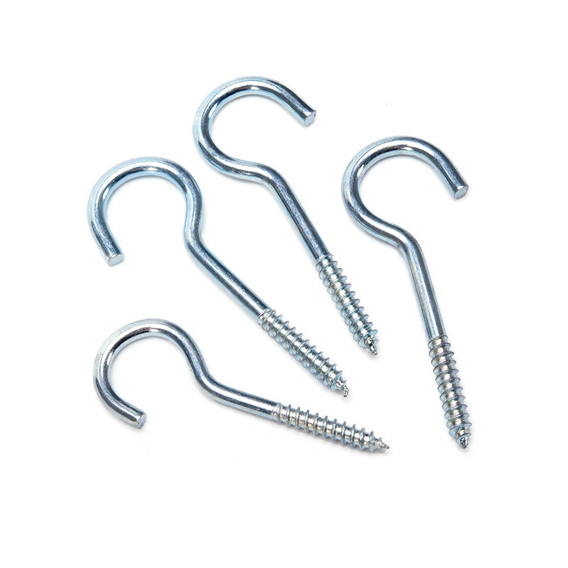 DIN標準INCH測定システム用の炭素鋼オープンアイフックスクリュー m1.6 m2 m2.5 m3 m4 m5 m6 m8 m10 m12 m14 m16 m20