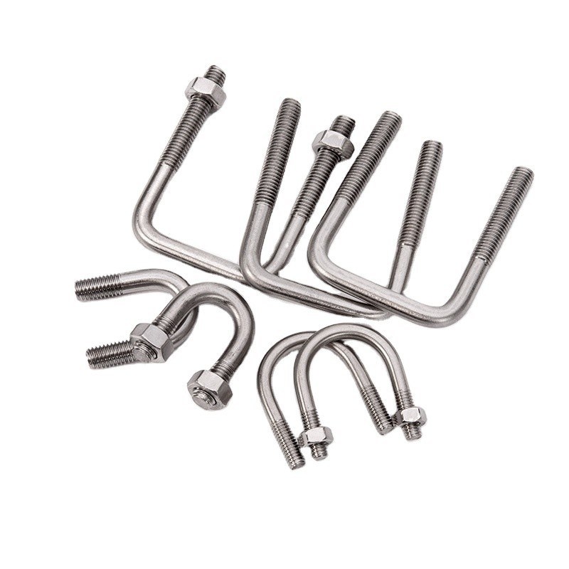 M3 M4 M5 M6 M8 M10 M12 M16 M20用のガルバネイドラウンドベンドUボルト