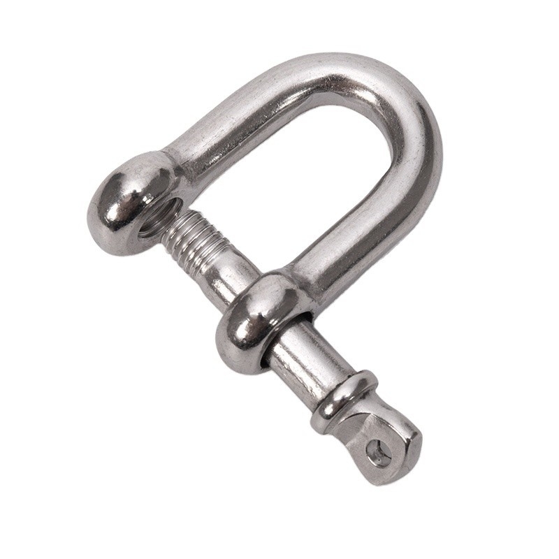 メトリック測定 D ステンレス鋼の鎖とピンのタイプ スクリューカラーピンの高い磨き表面 316 DEE SHACKLES