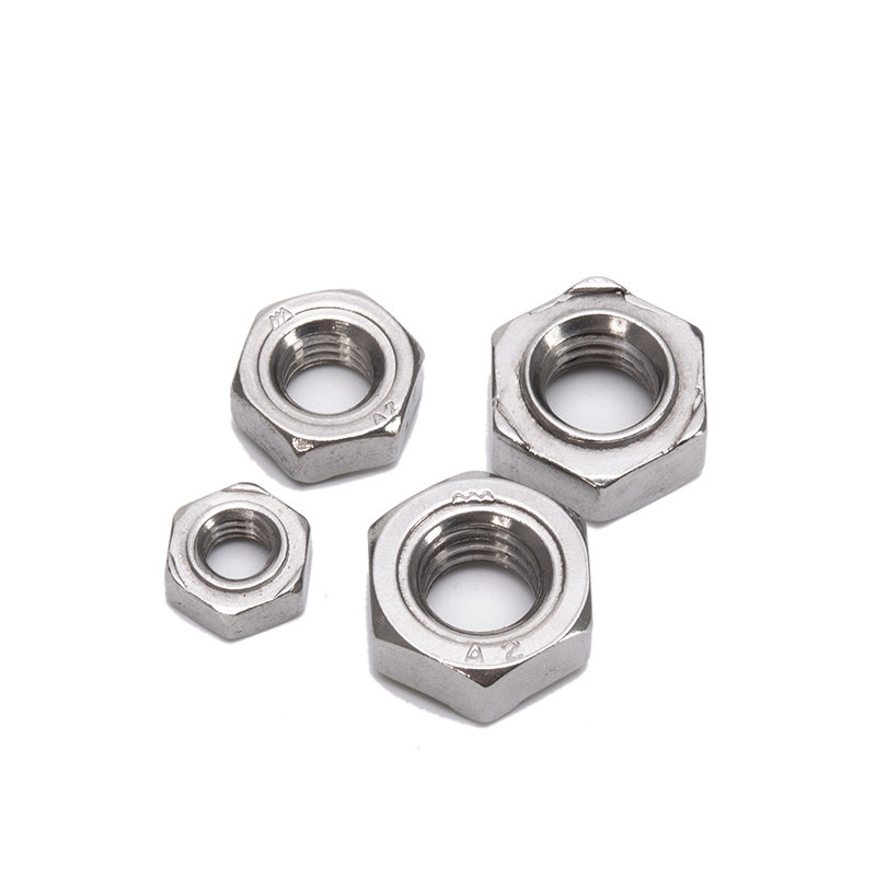 標準的な天然ステンレス鋼 201 M10 ヘックスヘッドナッツ製造